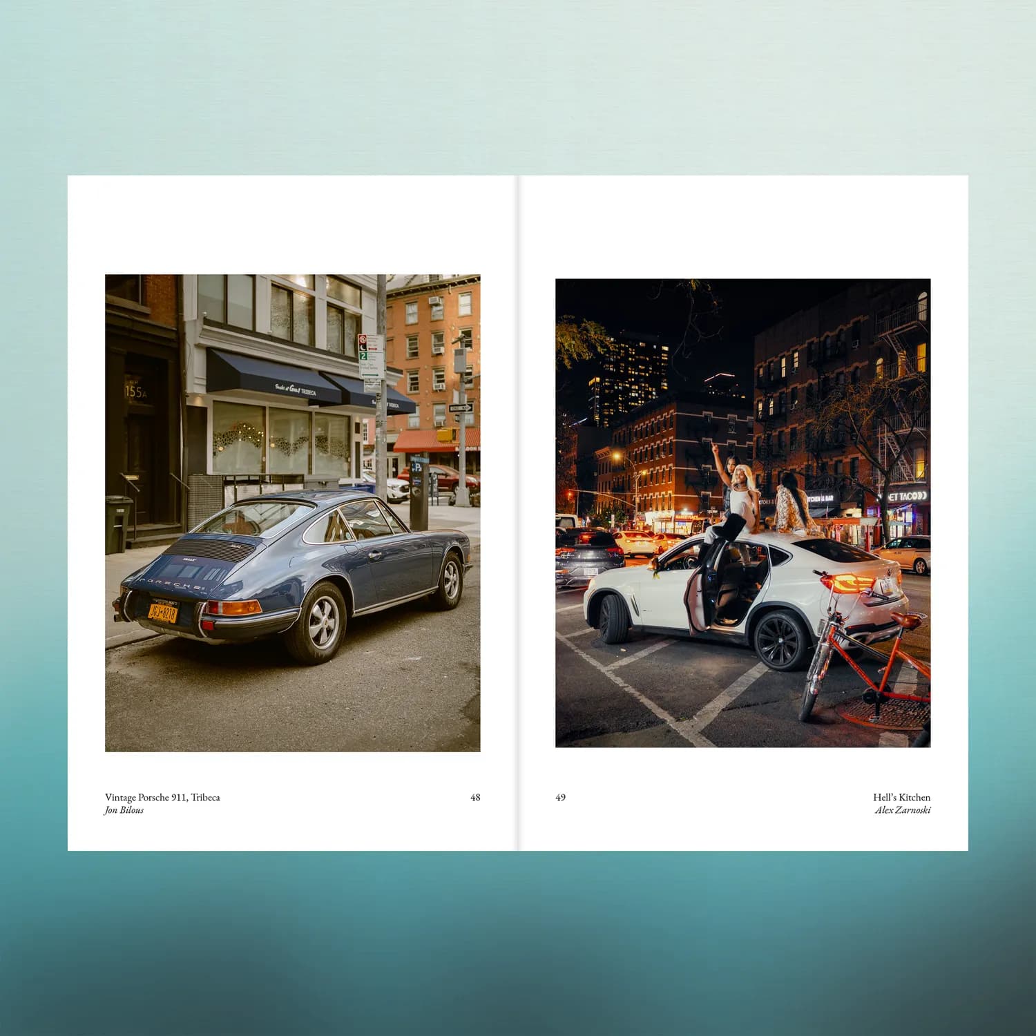 Spread: Vintage Porsche 911, Tribeca, and Hell's Kitchen at night