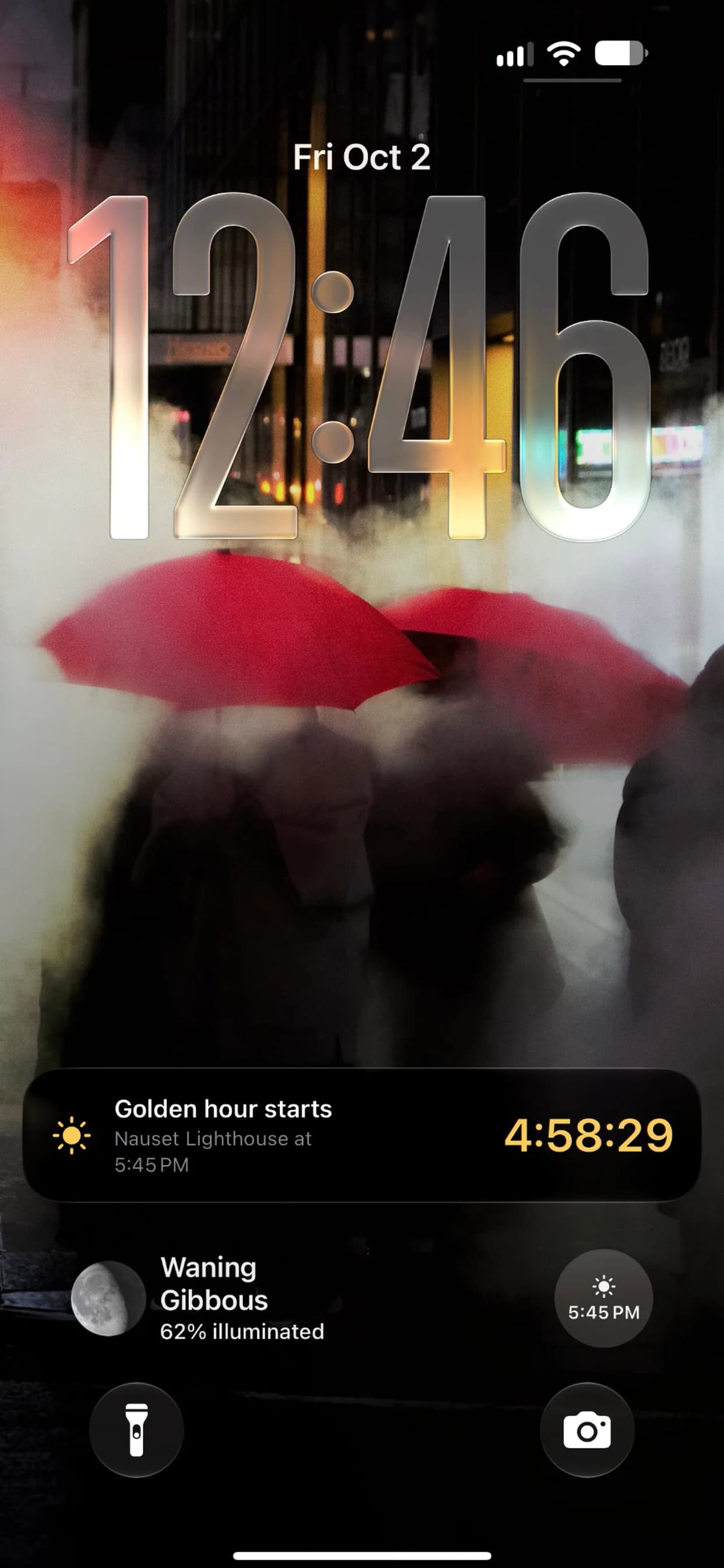 Live Activities screen in Shutter Speed